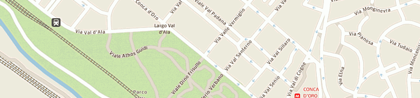 Mappa della impresa center office roma srl a ROMA