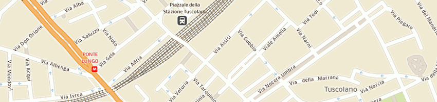 Mappa della impresa arredamenti tuscolano uno srl a ROMA