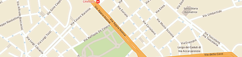 Mappa della impresa vainiglia patrizia a ROMA