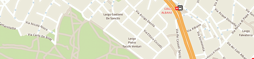Mappa della impresa piacentini alba a ROMA