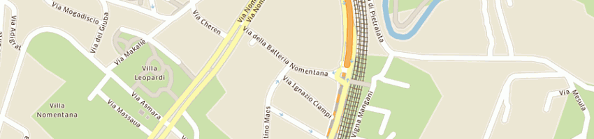 Mappa della impresa bar garofalo snc di garofalo anna e c a ROMA
