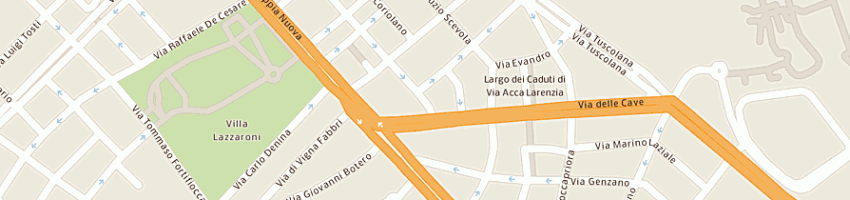 Mappa della impresa del bufalo umberto a ROMA