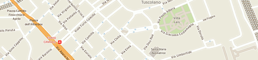 Mappa della impresa amerini societa' in accomandita semplice di fabiana amerini e c a ROMA