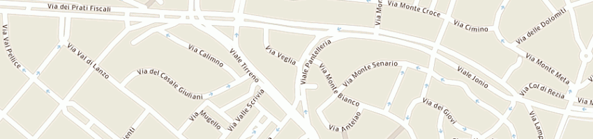 Mappa della impresa poste italiane a ROMA