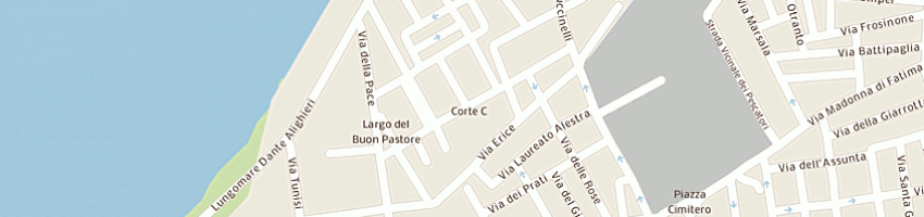Mappa della impresa arti grafiche corrao snc a TRAPANI