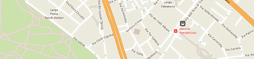 Mappa della impresa sanicom srl a ROMA