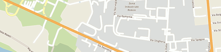 Mappa della impresa segafredo zanetti spa a RIMINI