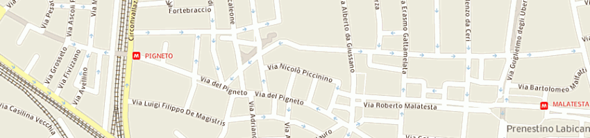 Mappa della impresa carrozzeria pozzi di pozzi sandro e marco snc a ROMA
