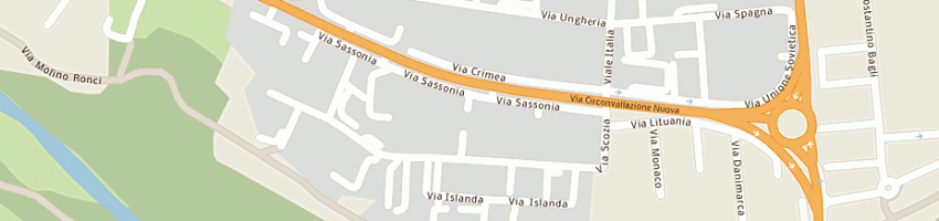 Mappa della impresa officina tonini enrico e andrea snc a RIMINI