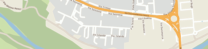 Mappa della impresa terre alte srl a RIMINI