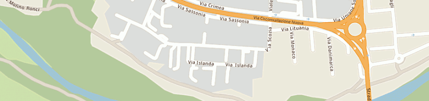 Mappa della impresa poster adriatica srl a RIMINI