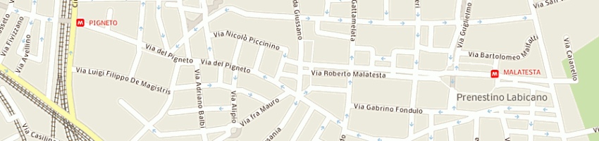Mappa della impresa italferramenta 93 srl a ROMA