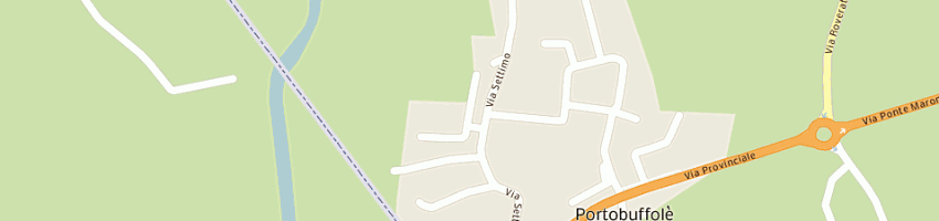 Mappa della impresa centro am di manfioletti adrianna a PORTOBUFFOLE 