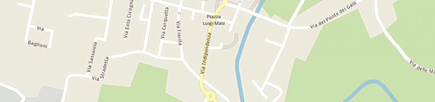 Mappa della impresa macelleria flli pisco (snc) a PERUGIA