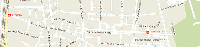 Mappa della impresa j e j srl a ROMA