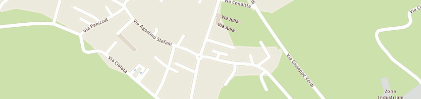 Mappa della impresa bocciofila pedemontana budoia a BUDOIA