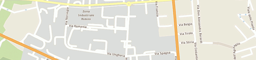 Mappa della impresa ren-auto srl a RIMINI