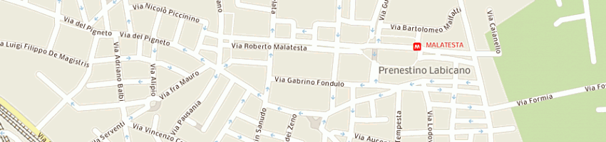 Mappa della impresa autofficina cb snc di berchicci fernando antonio e c a ROMA