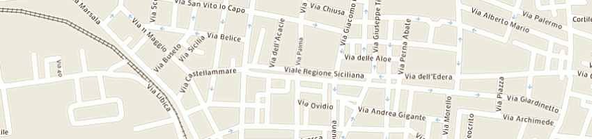 Mappa della impresa aci delegazione tp1 a TRAPANI