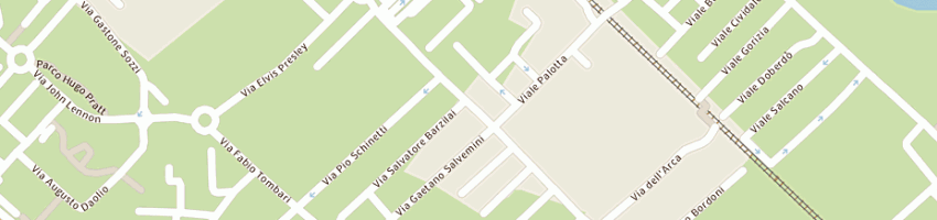 Mappa della impresa forno - pasticceria sacramora di coscia n e c (snc) a RIMINI
