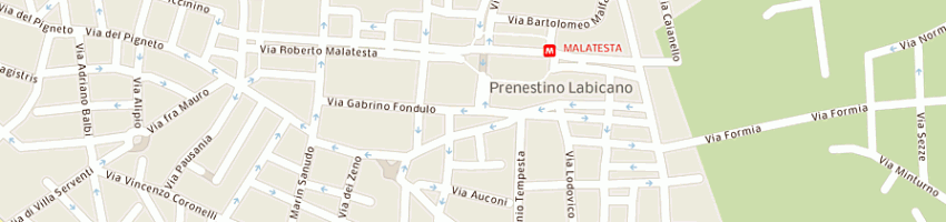 Mappa della impresa pane pizza e dolci di tommasi fabio e c snc a ROMA