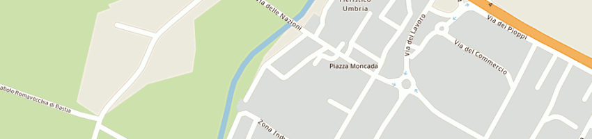 Mappa della impresa taddei costruzioni srl a BASTIA UMBRA
