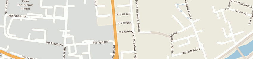 Mappa della impresa giorgini lino a RIMINI