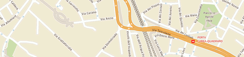 Mappa della impresa supermercati sir srl a ROMA