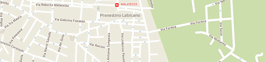 Mappa della impresa oenne di anselmo natalizi a ROMA