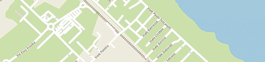 Mappa della impresa pensione villa parigina a RIMINI