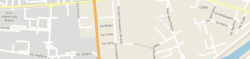 Mappa della impresa massarini roberto a RIMINI
