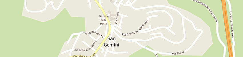 Mappa della impresa albergo duomo a SAN GEMINI