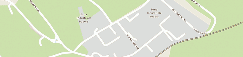 Mappa della impresa brugnolo distribuzione srl a BUDOIA