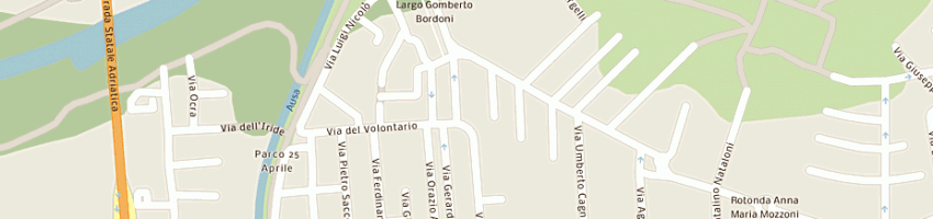 Mappa della impresa gelsi maurizio a RIMINI