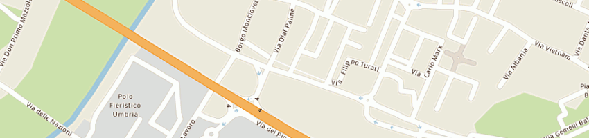 Mappa della impresa l'isola felice a BASTIA UMBRA