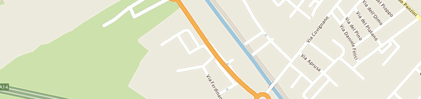 Mappa della impresa forlani cesare e c snc a RIMINI