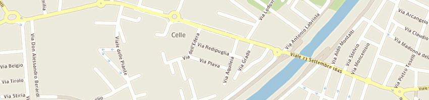 Mappa della impresa flli ghinelli di ghinelli roberto e c sas a RIMINI