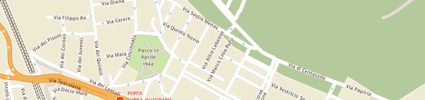 Mappa della impresa l'azzurra pulimento snc di santangelo r e barrassi p a ROMA