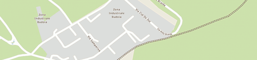 Mappa della impresa v e v di varnier roberto e c sas a BUDOIA