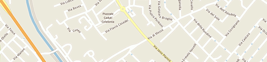 Mappa della impresa pandea srl a RIMINI