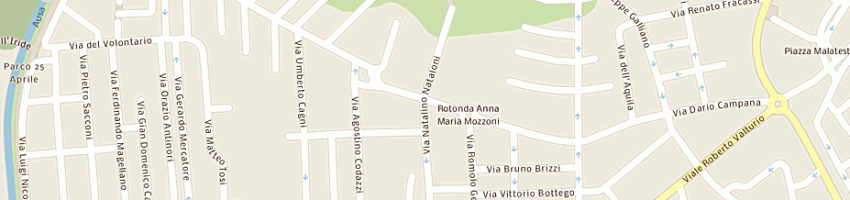 Mappa della impresa mada di federoni adriana e c snc a RIMINI