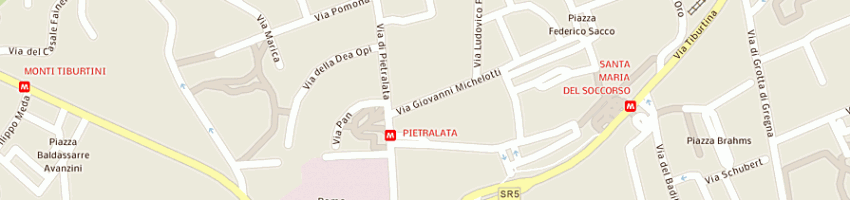 Mappa della impresa creare e comunicare srl a ROMA