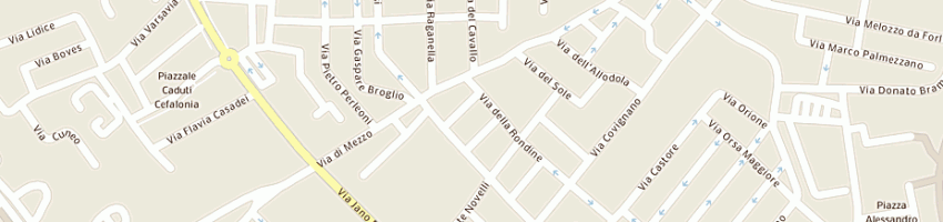 Mappa della impresa studio conti e muratori a RIMINI