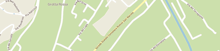Mappa della impresa algor system srl a RIMINI