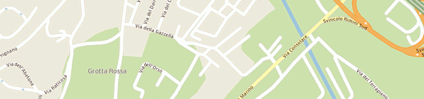 Mappa della impresa bar dell'angolo di jera di cenni walter e c snc a RIMINI