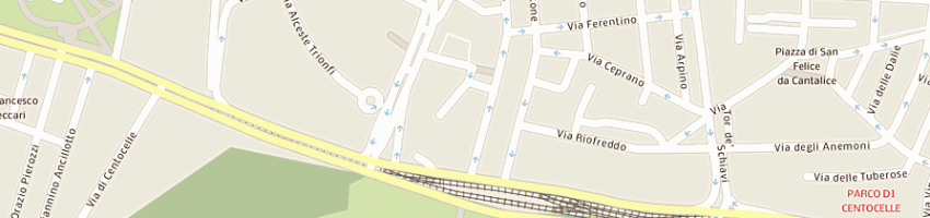 Mappa della impresa istituto professionale femminile di stato virgina woolf a ROMA