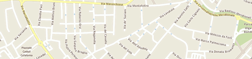 Mappa della impresa cicchetti ferdinando a RIMINI