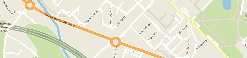 Mappa della impresa luci cleto a RIMINI