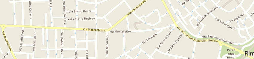 Mappa della impresa pagnini valter a RIMINI