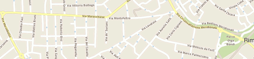 Mappa della impresa associazione comunita' papa giovanni xxiii a RIMINI